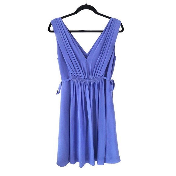 HD in Paris Periwinkle Empire Waist Sleeveless Lavender Purple Dress Size 6 - Picture 2 of 16